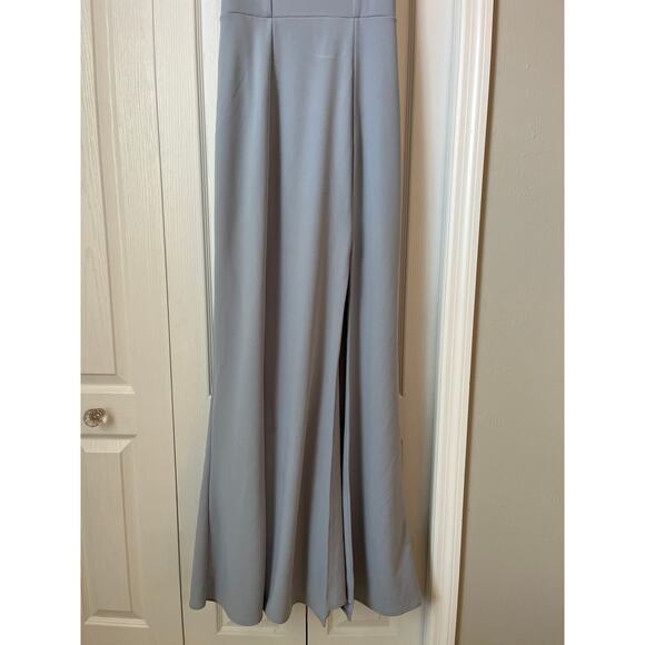 SHOW ME YOUR MUMU Paris Gown Steel Blue Stretch Sz M - Picture 4 of 7